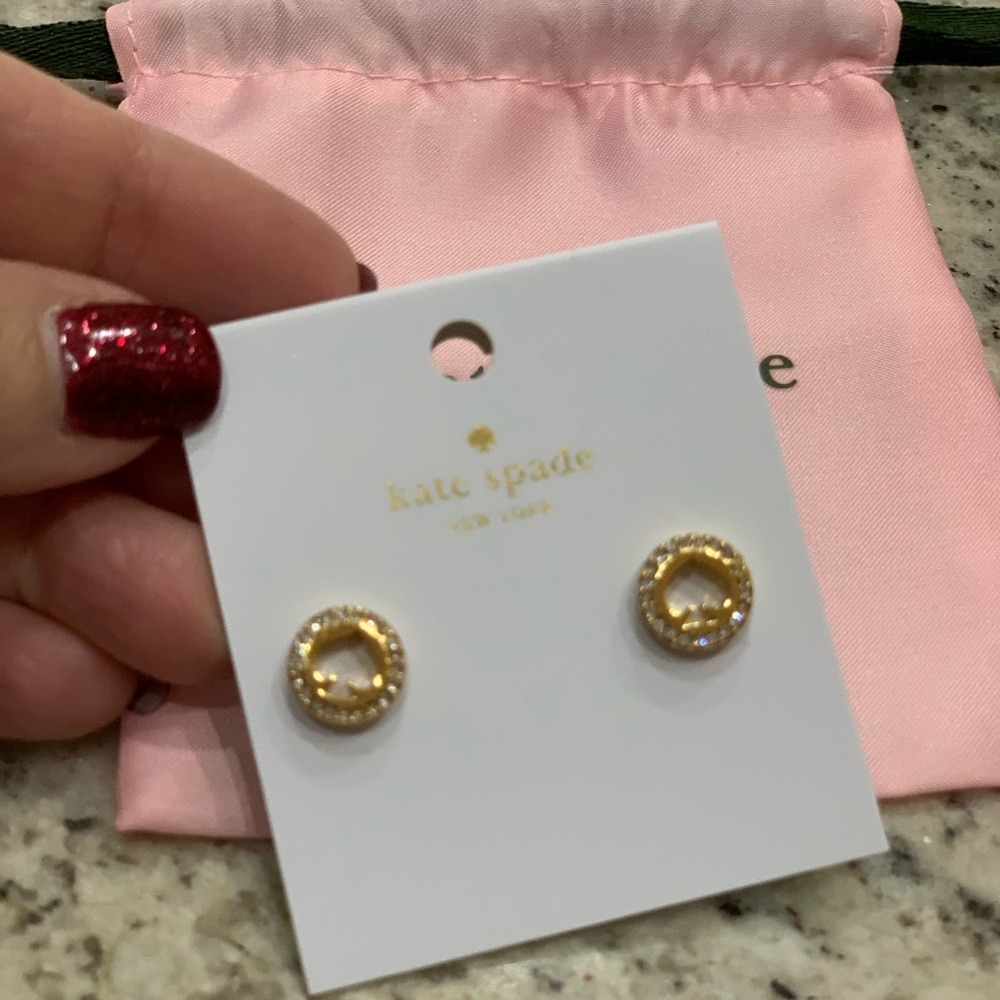 Kate Spade Spade Pave Earrings - Picture 2 of 6